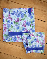 
              Blue and White Floral Apron - Childrens size
            