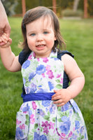 
              Blue and White Floral Apron - Childrens size
            