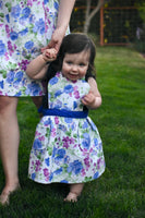 
              Blue and White Floral Apron - Childrens size
            